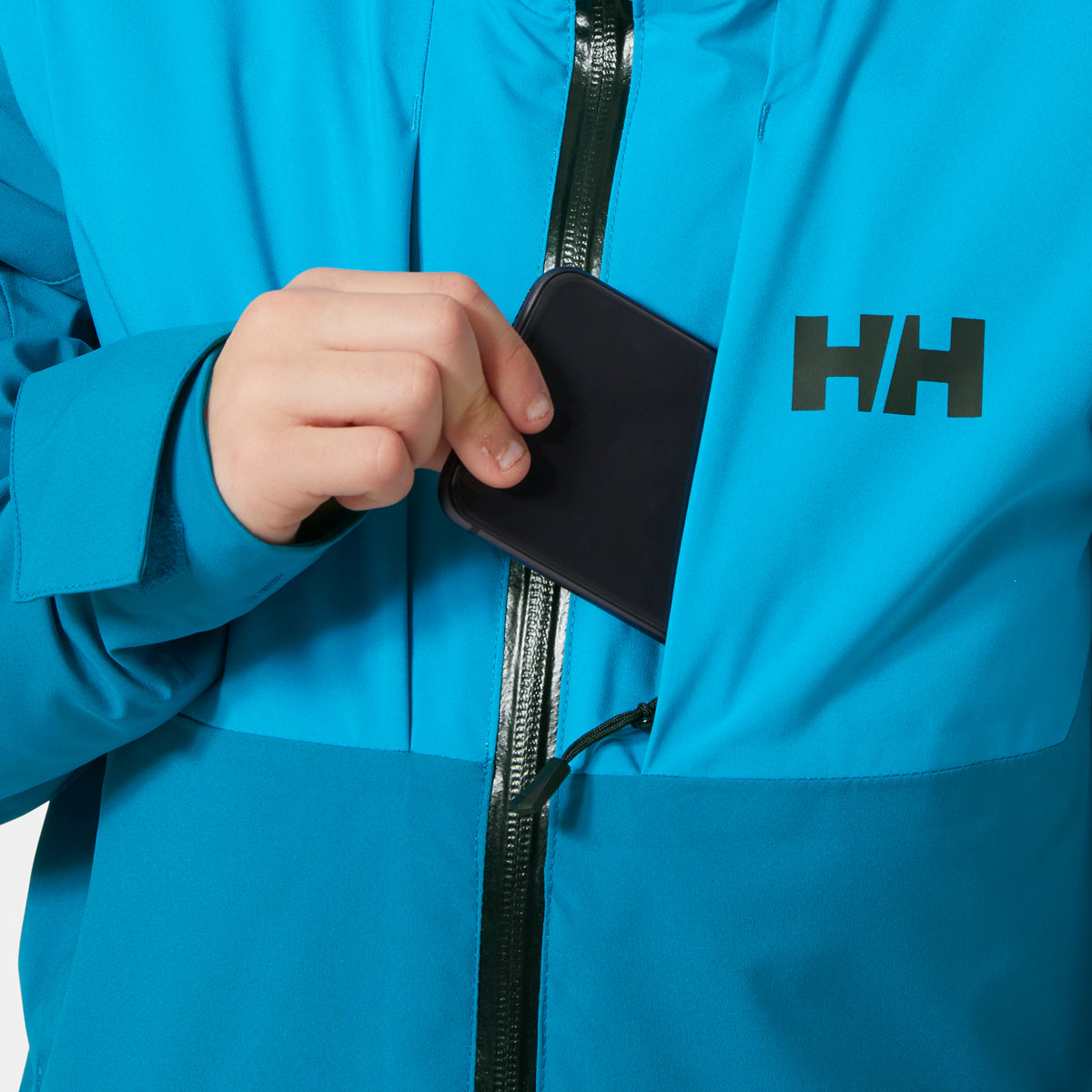 Helly Hansen Junior Alpha Ski Jacket (Cerulean Blue)