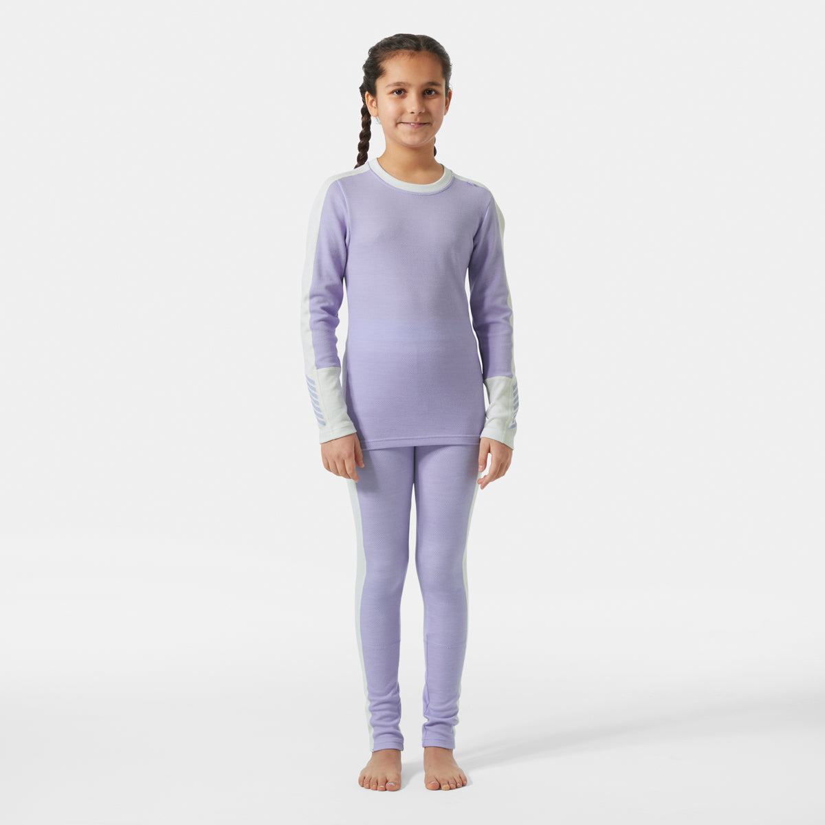 Helly Hansen Junior Lifa Merino Thermal Set (Bright Lavender )