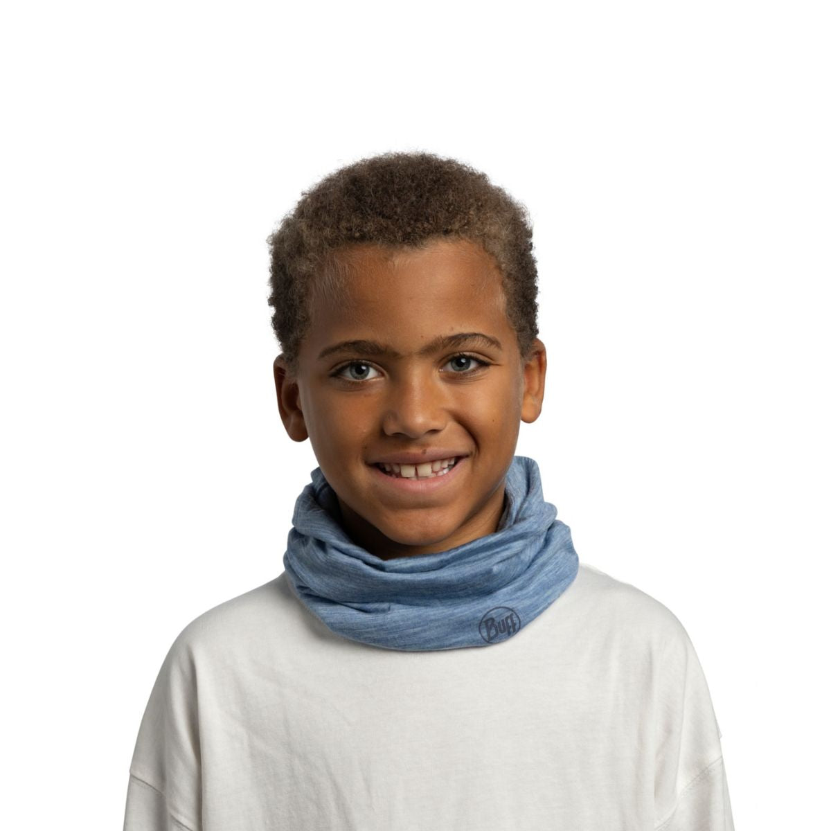 Buff Junior Merino Wool Neck Warmer (Lake Blue)