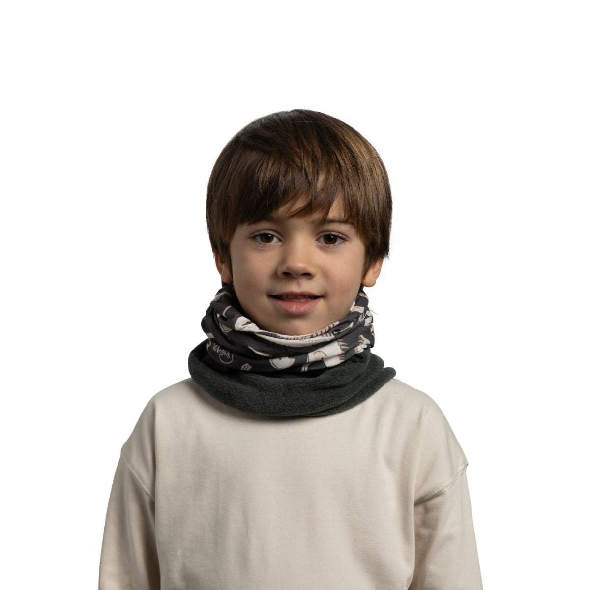 Buff Junior Polar Neck Warmer (Dinochi Grey)