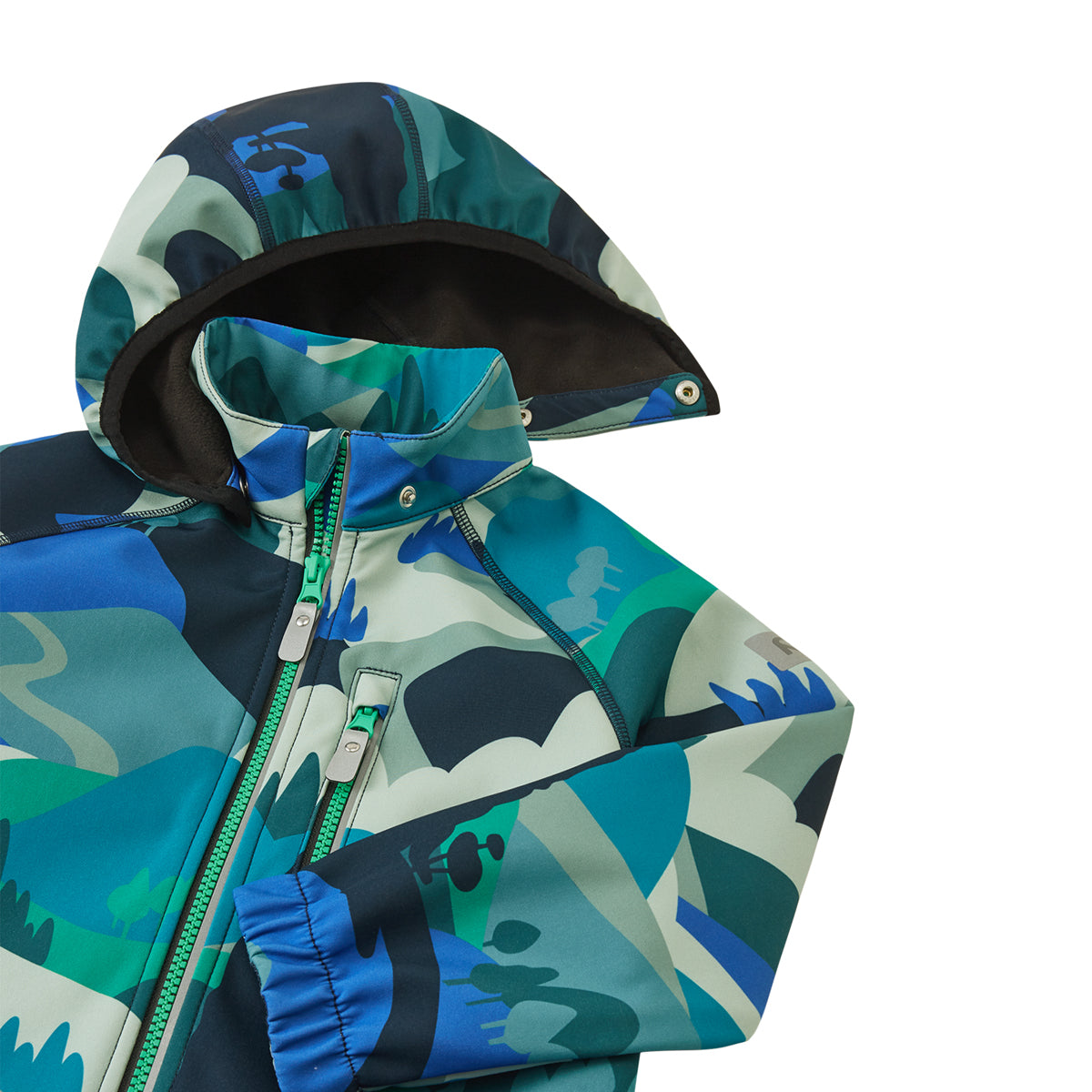 Reima Kids Vantti Softshell Jacket (Sparkly Blue)