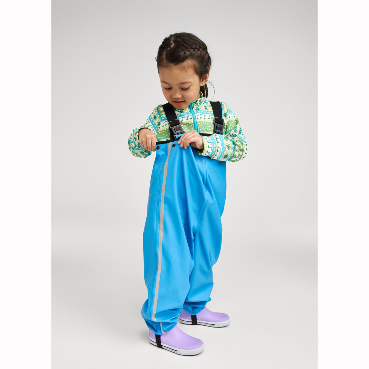 Reima Lammikko Kids Waterproof Dungarees (Cool Blue)