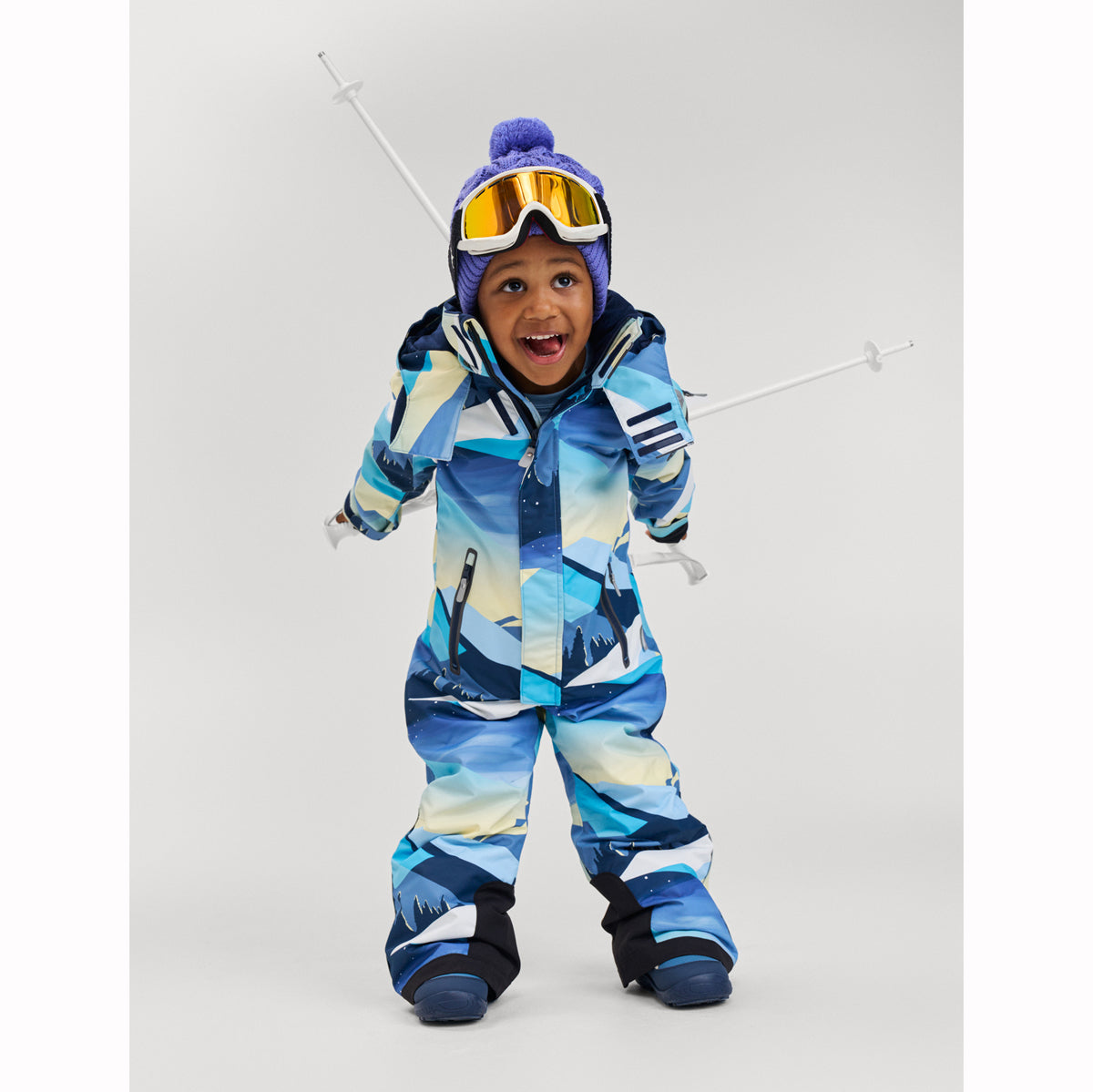 Reima Kids Reach Waterproof Ski Suit (Blue Ocean)