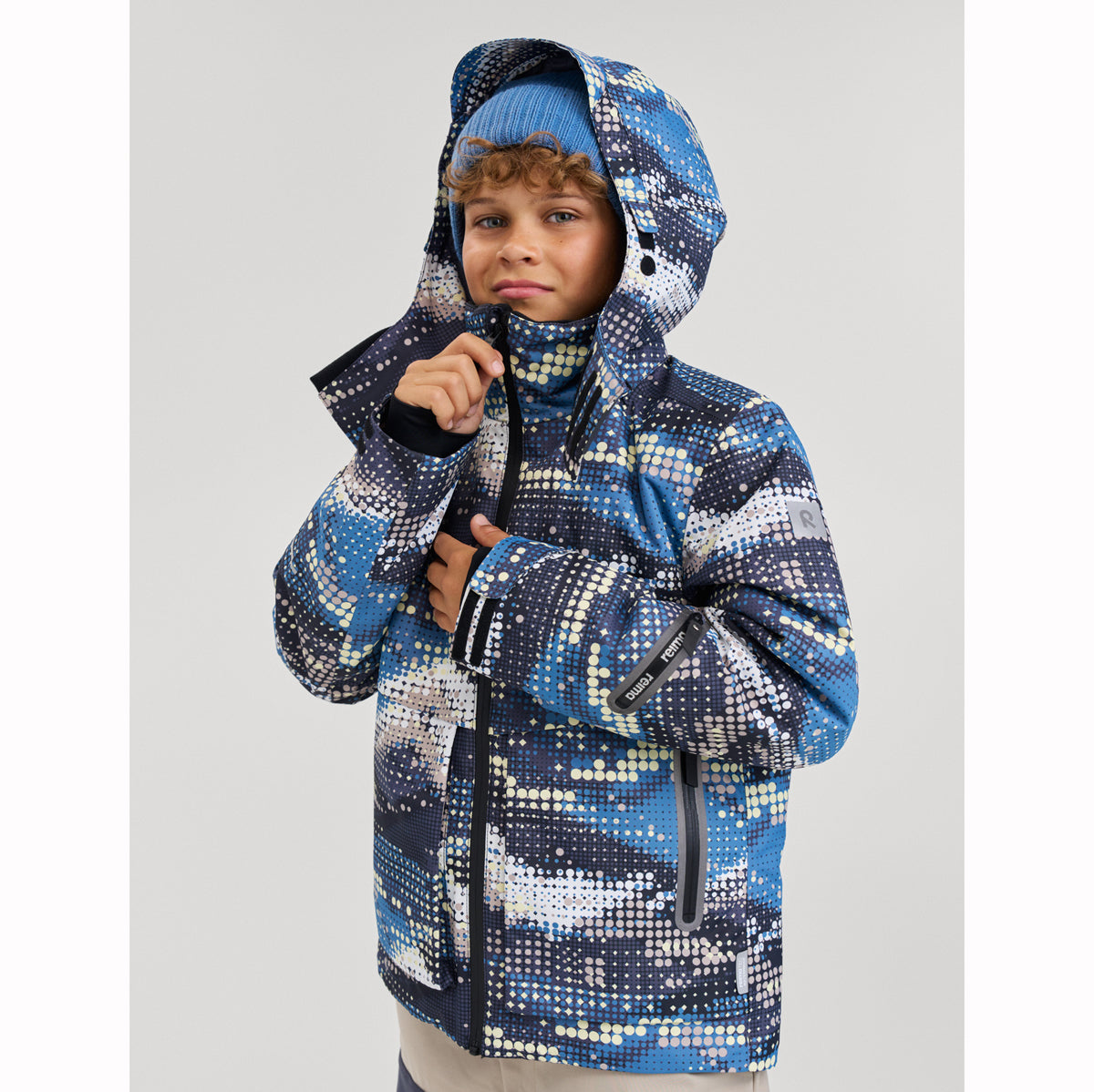 Reima Boys Tirro Waterproof Ski Jacket (Soft Black)