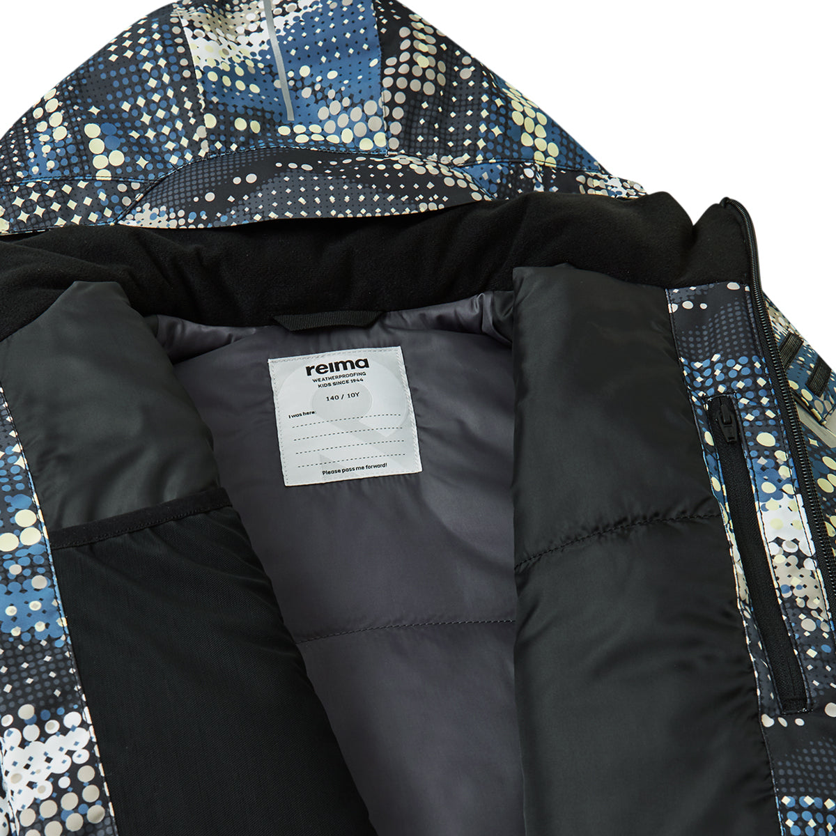 Reima Boys Tirro Waterproof Ski Jacket (Soft Black)