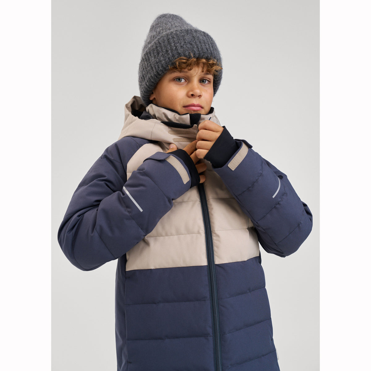 Reima Boys Kuosku Winter Ski Jacket (Soft Black)