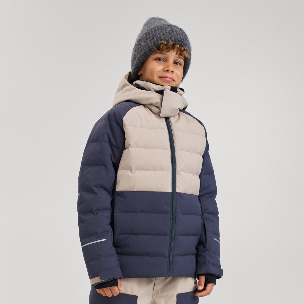 Reima Boys Kuosku Winter Ski Jacket (Soft Black)