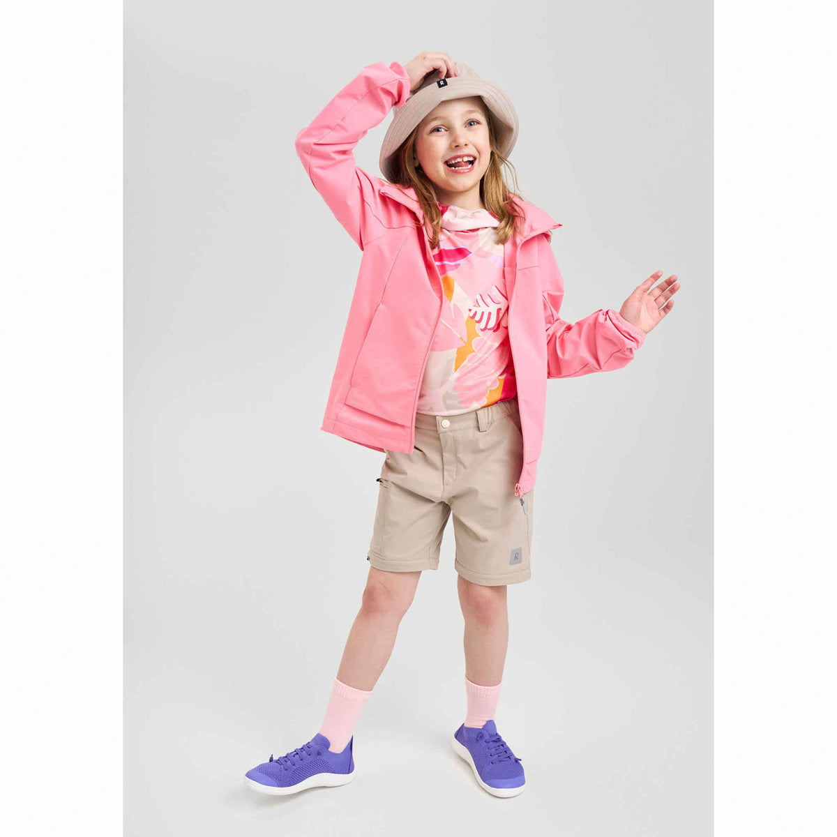 Reima Surina Kids' Insect Repellent Zip-Off Trousers (Earthy Beige)