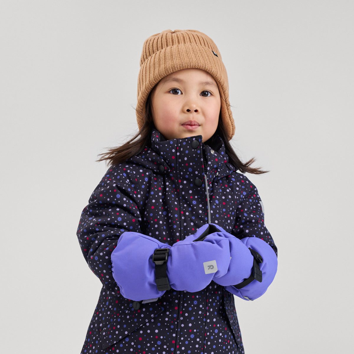 Reima Kids Ote Waterproof Winter Mittens (Violet Breeze)