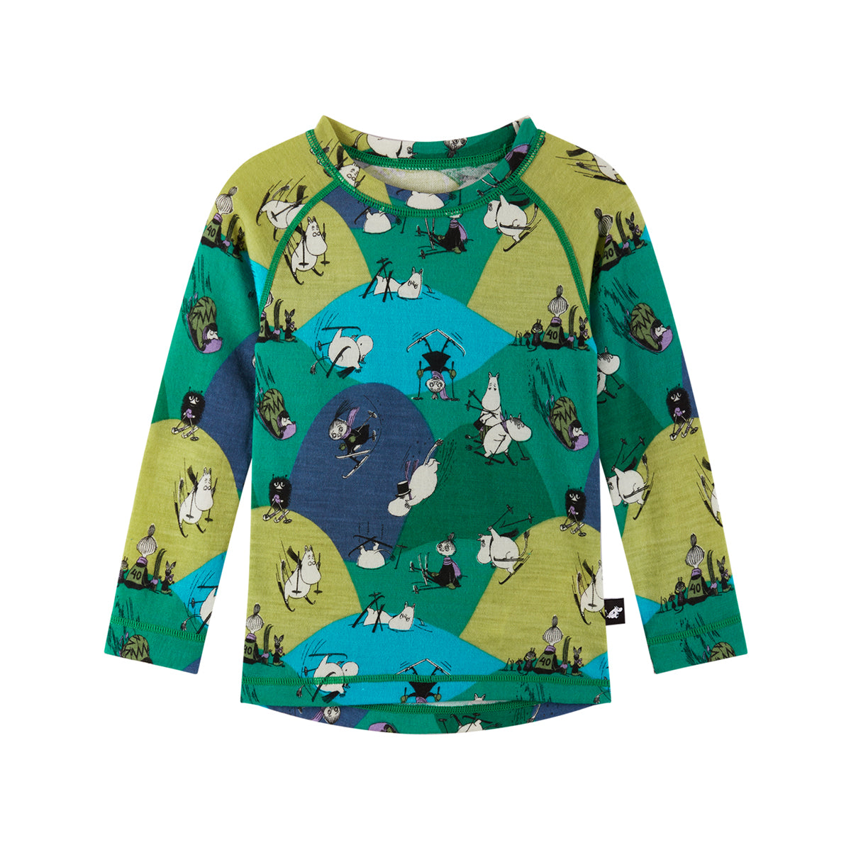 Reima Baby & Kids Moomin Trivsam Merino Thermals (Enchanted Green)