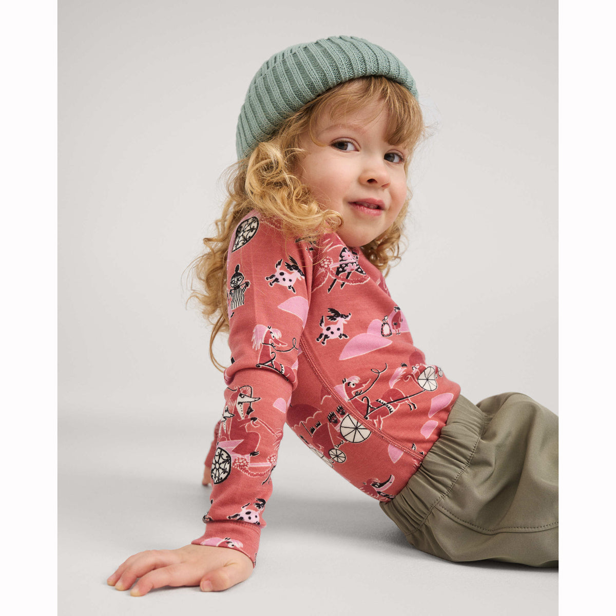 Reima Baby & Kids Moomin Trivsam Merino Thermals (Rose Blush)