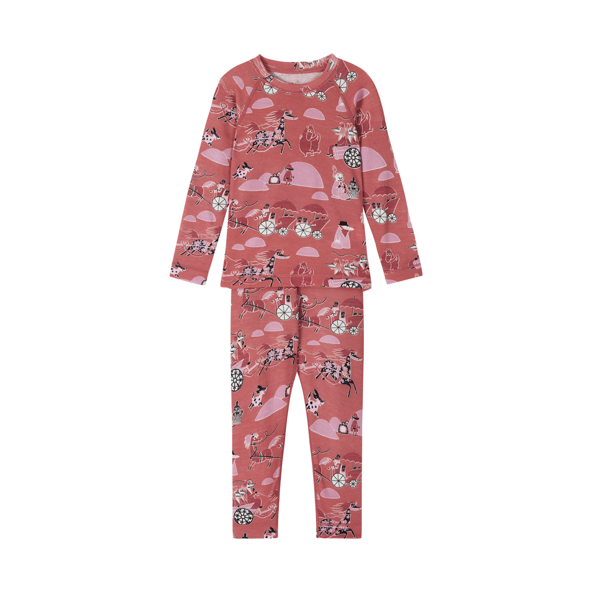 Reima Baby & Kids Moomin Trivsam Merino Thermals (Rose Blush)