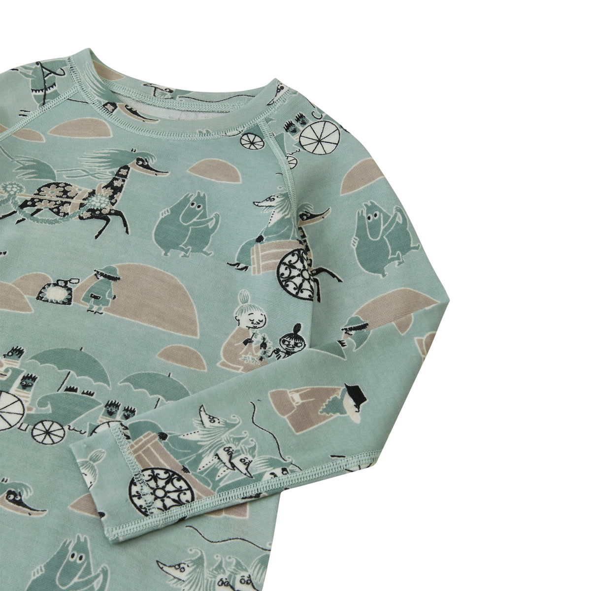 Reima Baby & Kids Moomin Trivsam Merino Thermals (Airy Green)