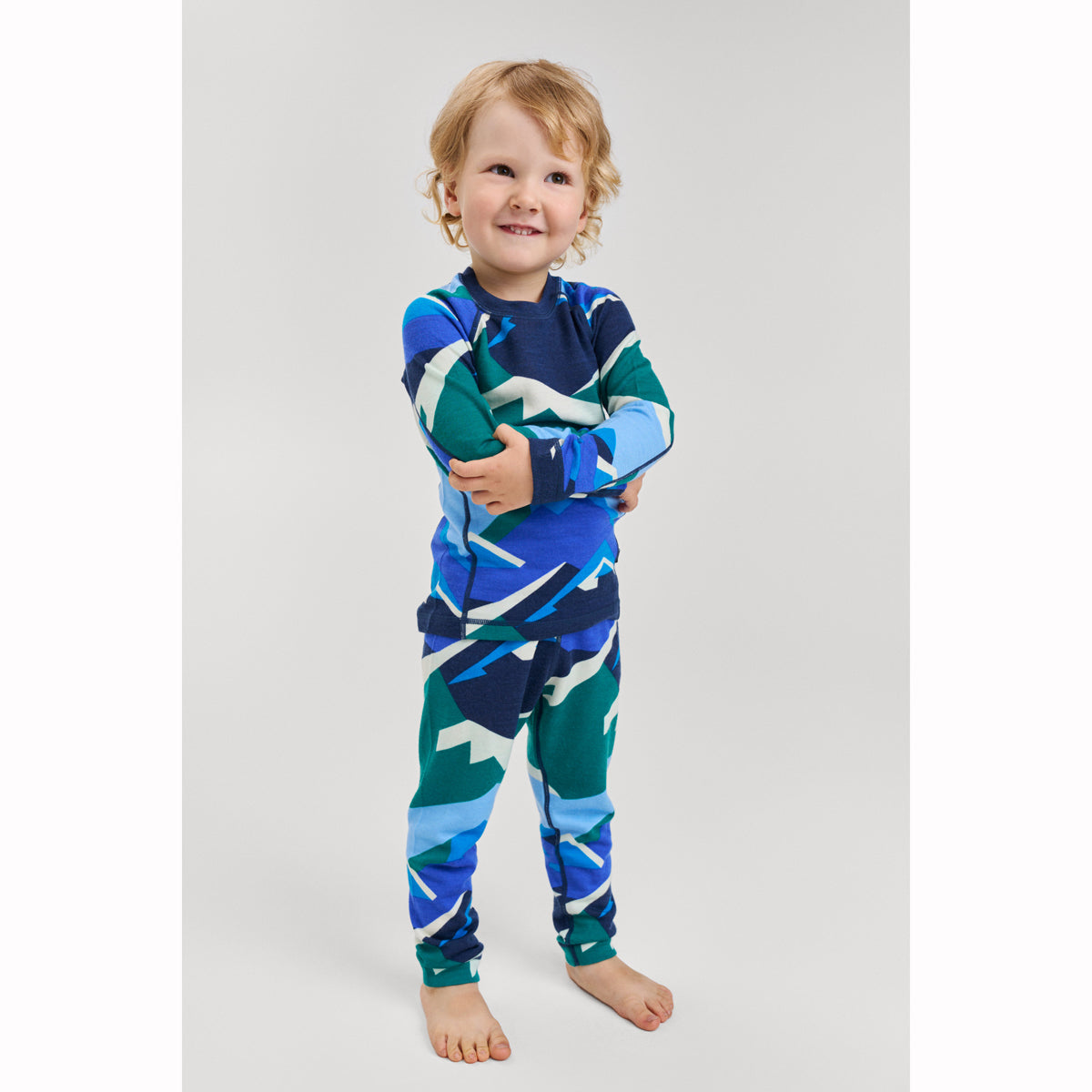 Reima Kids Taitoa Thermal Set (Navy Mountains)