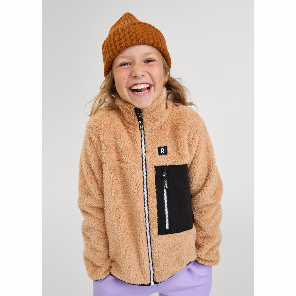 Reima Kids Turilas Fleece Jacket (Peanut Brown)