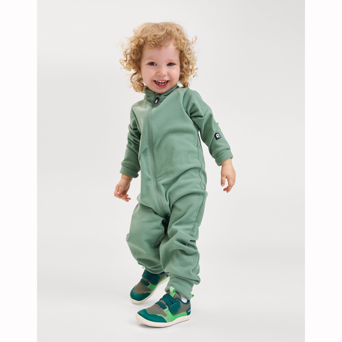 Reima Toddler Tarhaan Fleece Overall (Green Clay)