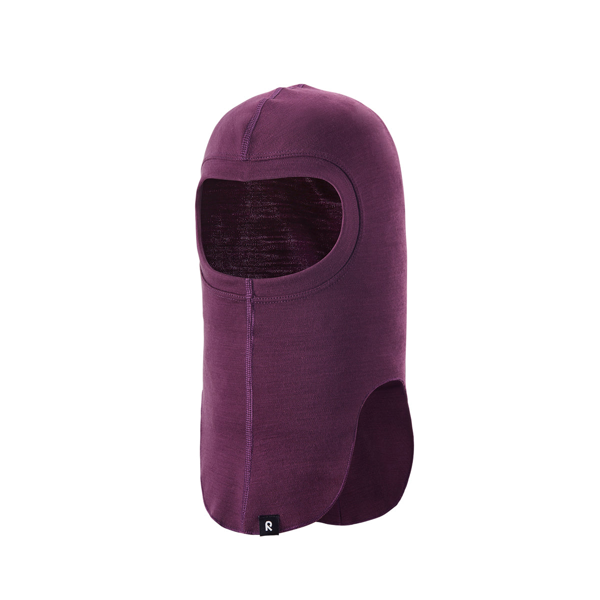 Purple kids balaclava on a white background