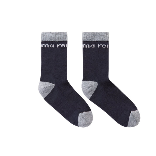 Reima Kids Saapas Wool Hiking Socks in navy