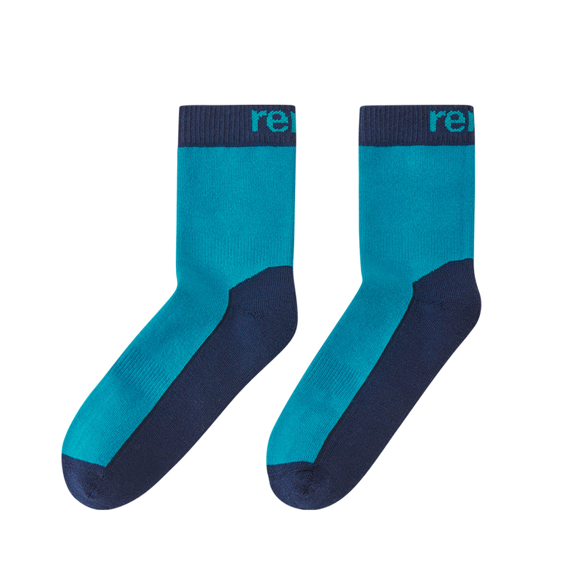 Reima Kids Villalla Wool Blend Socks (Aquatic Blue)