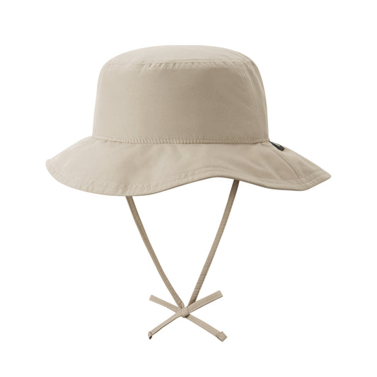 Kids sun hat in beige with wide brim