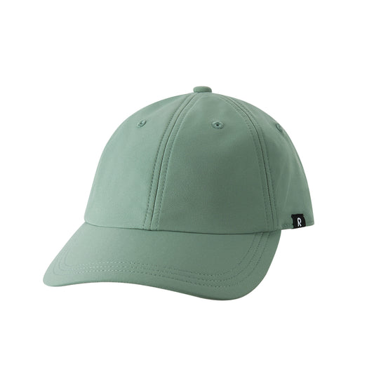 Green kids baseball cap on a white background