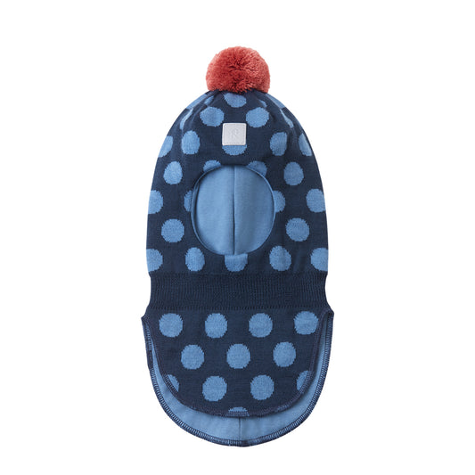 Reima Toddler & Kids Polkka Merino Balaclava (Blue Ocean)