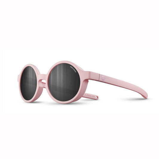 Pink toddler sunglasses on white background