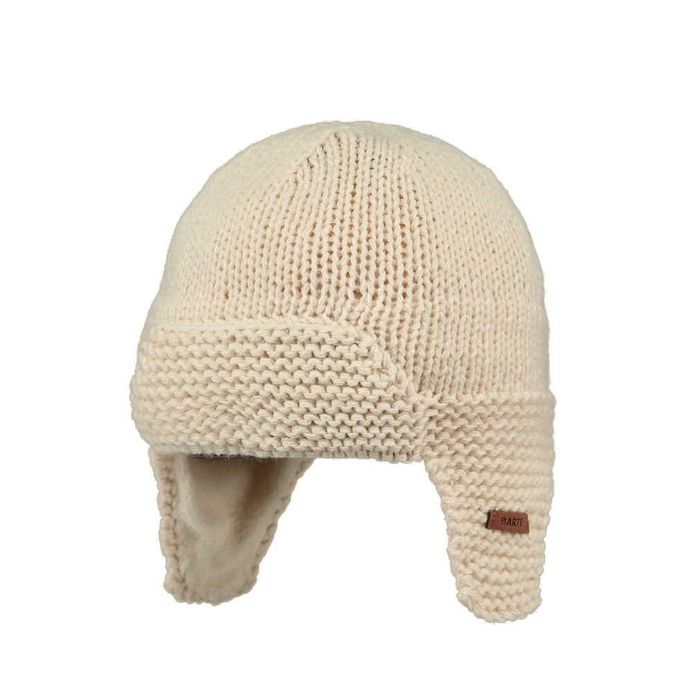Barts Baby Yuma hand knitted Beanie Hat in cream