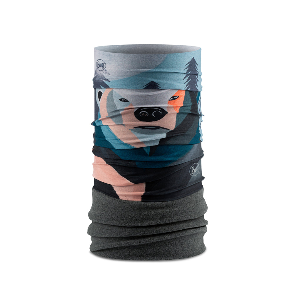 Buff Junior Polar Neck Warmer with bear motif
