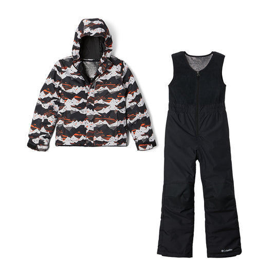 Columbia Boys' Buga Ski Set in Black Quartz 