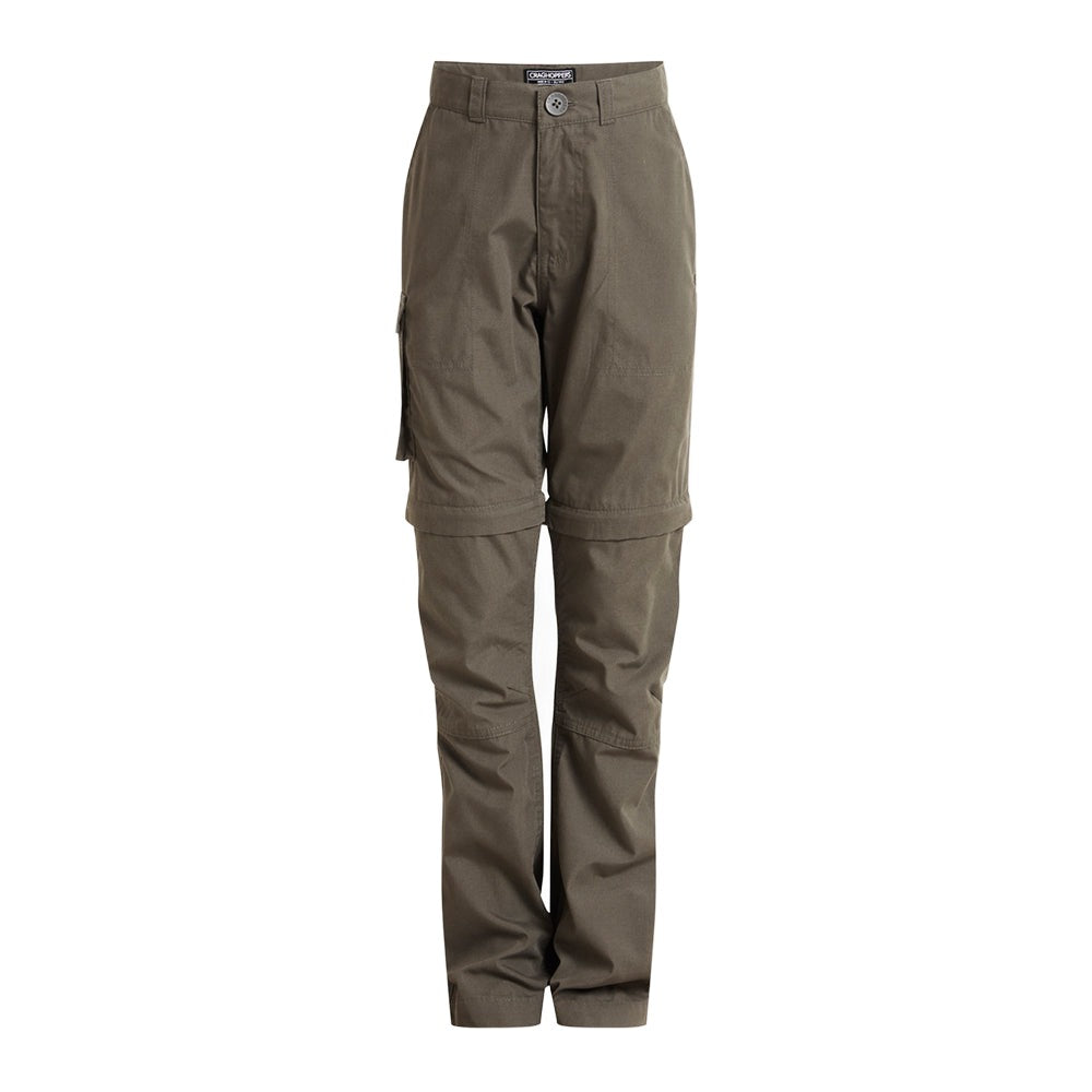 Craghoppers Kids Kiwi Cargo Convertible Trousers (Woodland)