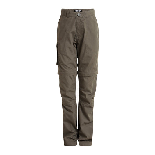 Craghoppers Kids Kiwi Cargo Convertible Trousers (Woodland)