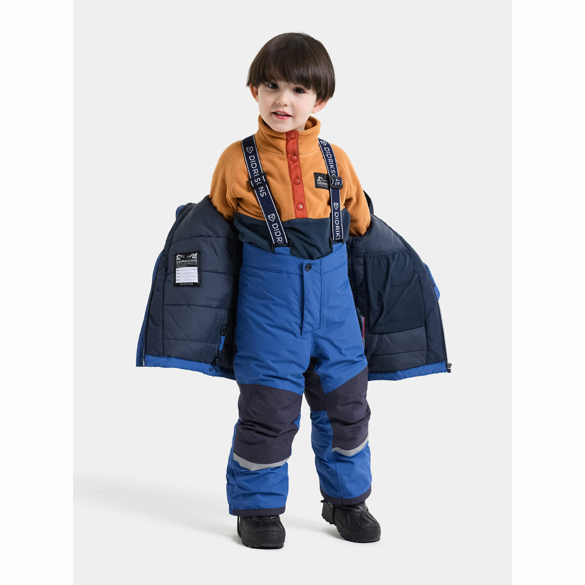 Didriksons Skare Kids Waterproof Insulated Ski Set (Ultramarine)