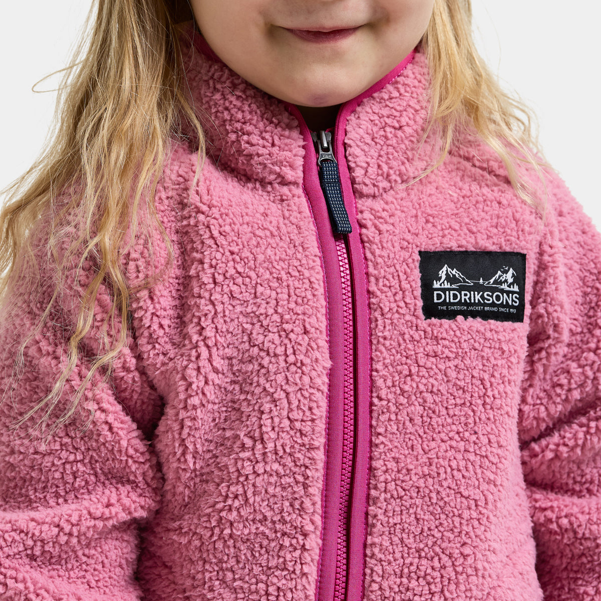 Didriksons Kids Gibbs Fleece Jacket (Heather Cactus Pink)