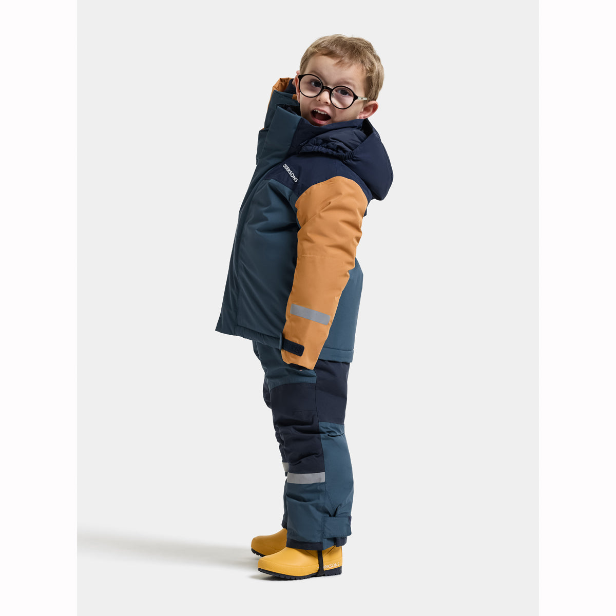 Didriksons Skare Multi Kids Waterproof Insulated Ski Set (Mountain Blue)