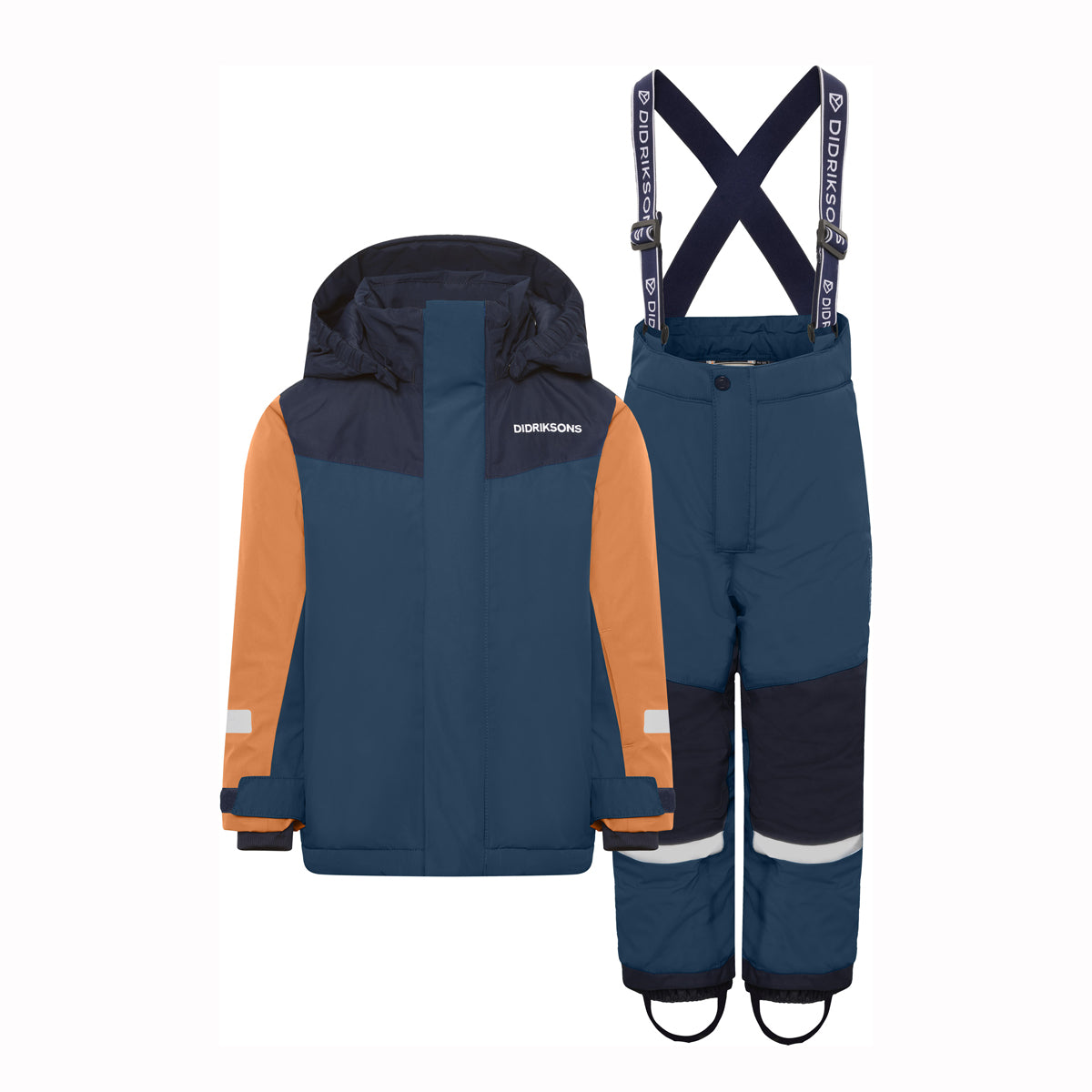 Didriksons Skare Multi Kids Waterproof Insulated Ski Set (Mountain Blue)