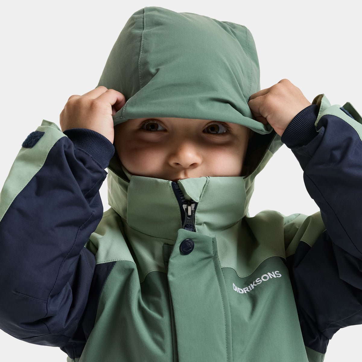 Didriksons Neptun Kids Ski Jacket (Dark Moss)