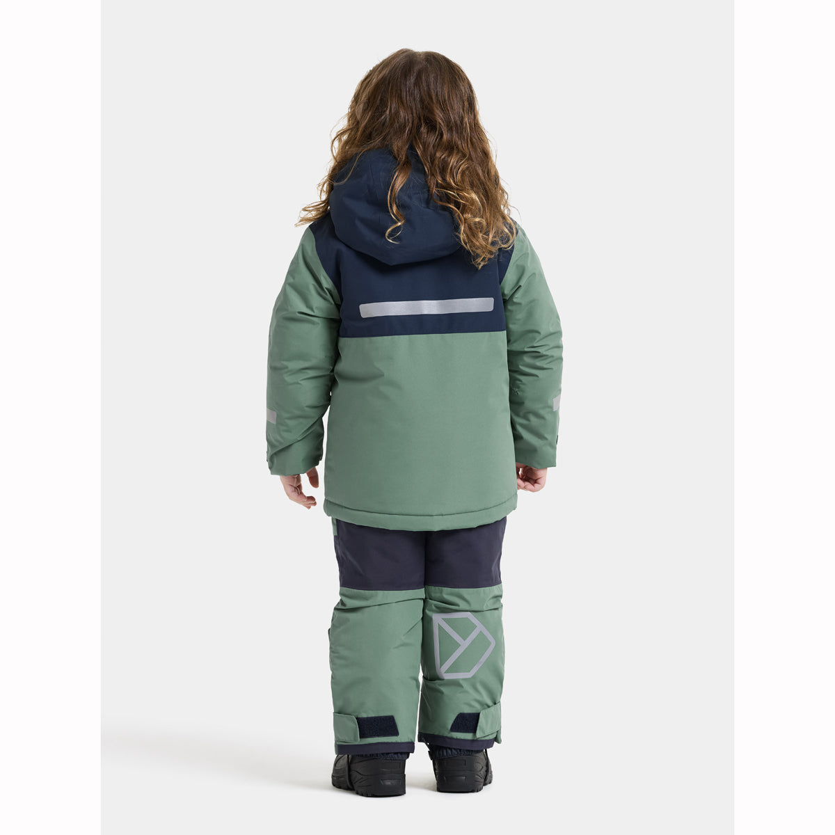 Didriksons Skare Kids Waterproof Insulated Ski Set (Dark Moss)