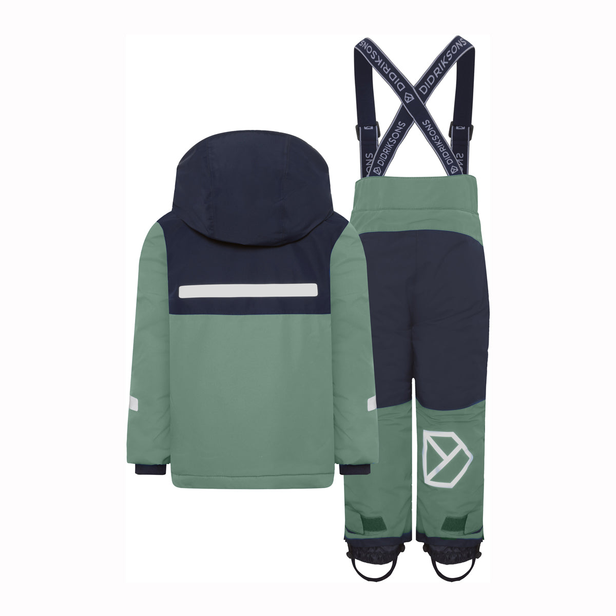 Didriksons Skare Kids Waterproof Insulated Ski Set (Dark Moss)