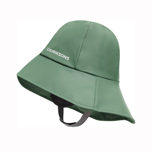 Didriksons Kids Southwest PU Rain Hat (Dark Moss)
