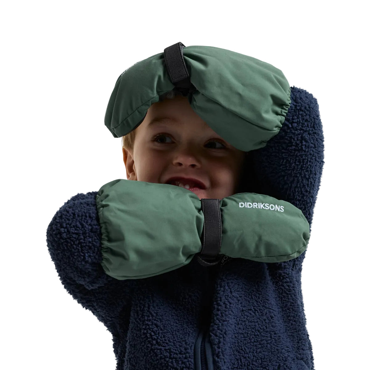 Didriksons Biggles Kids Mittens (Dark Moss)