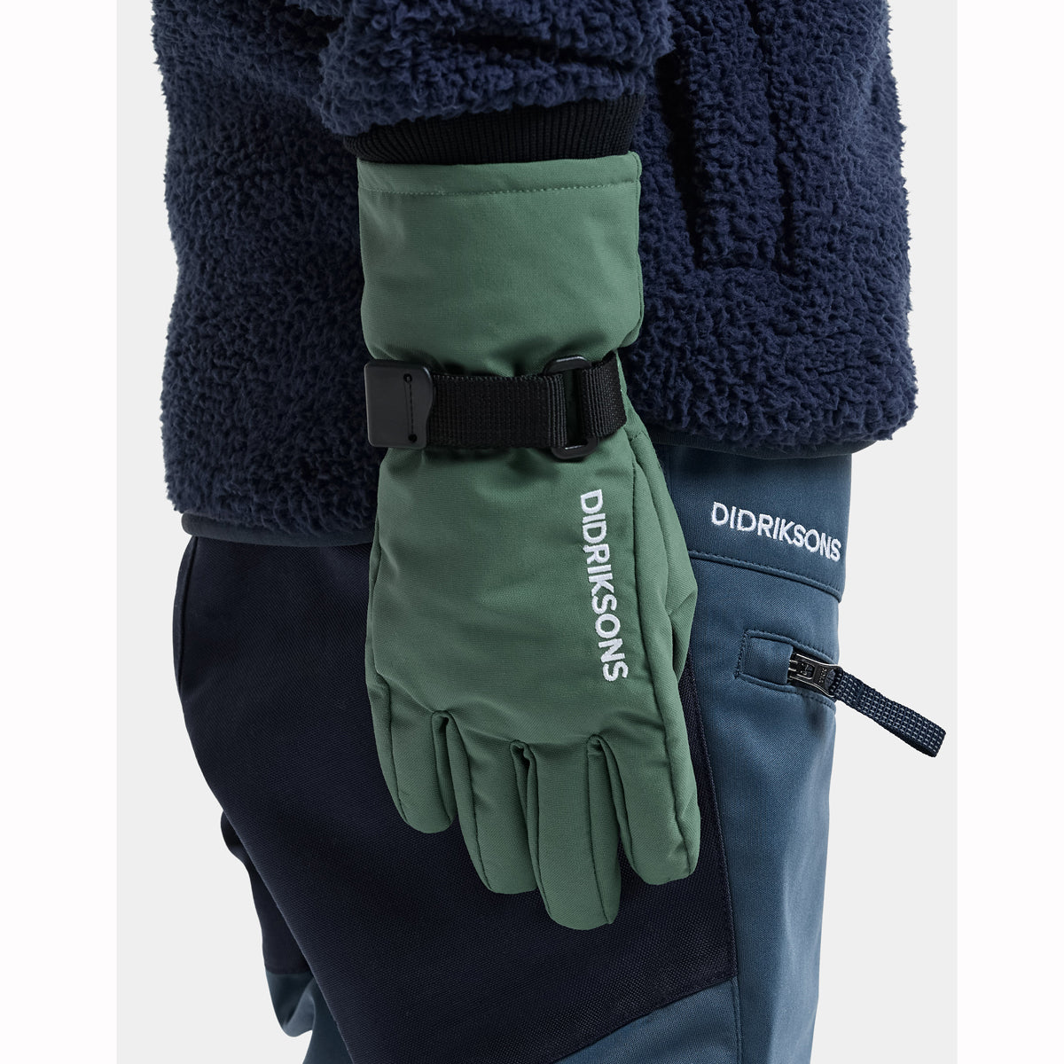 Didriksons Biggles Kids Gloves (Dark Moss)