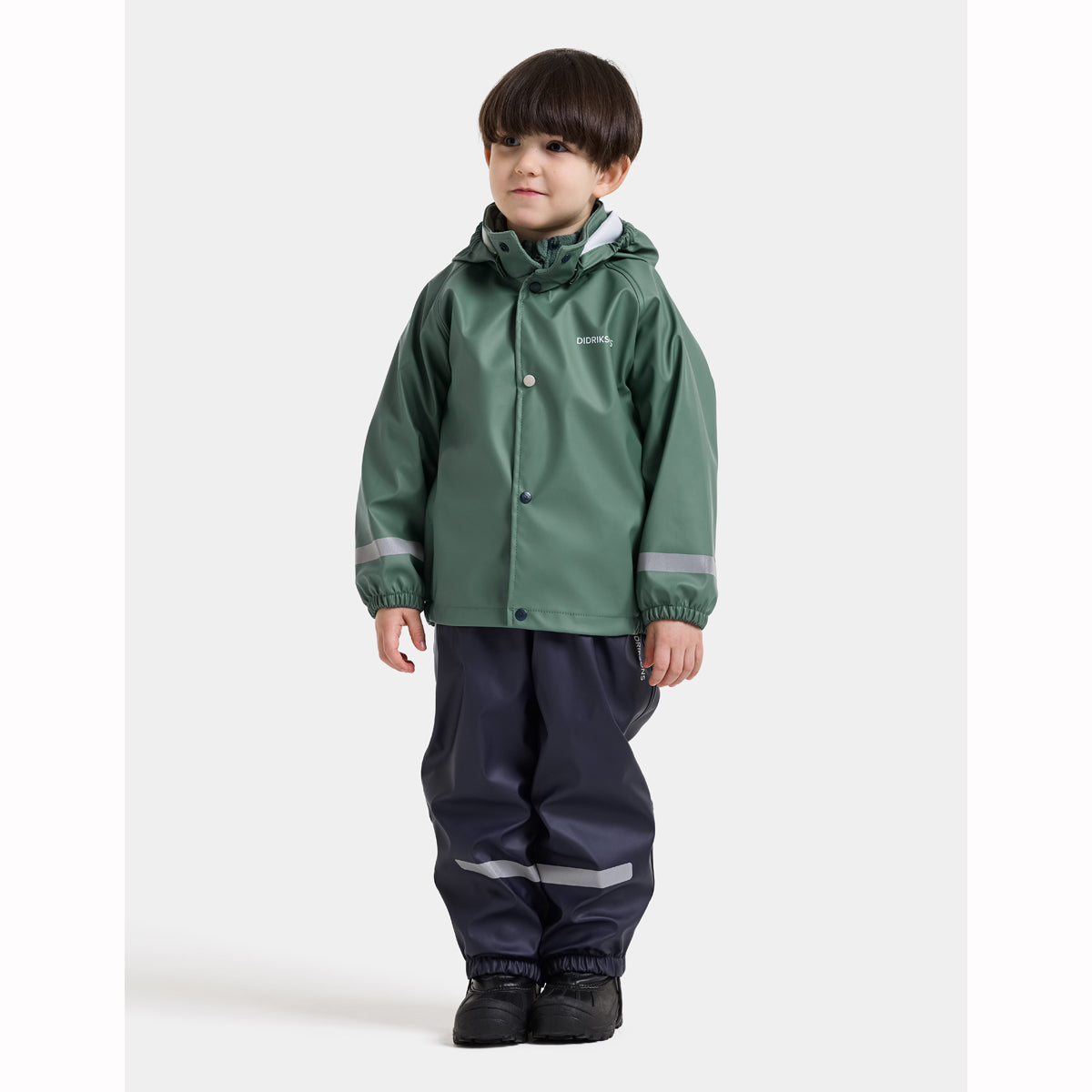 Didriksons Kids Waterproof Slaskeman Sets (Dark Moss)