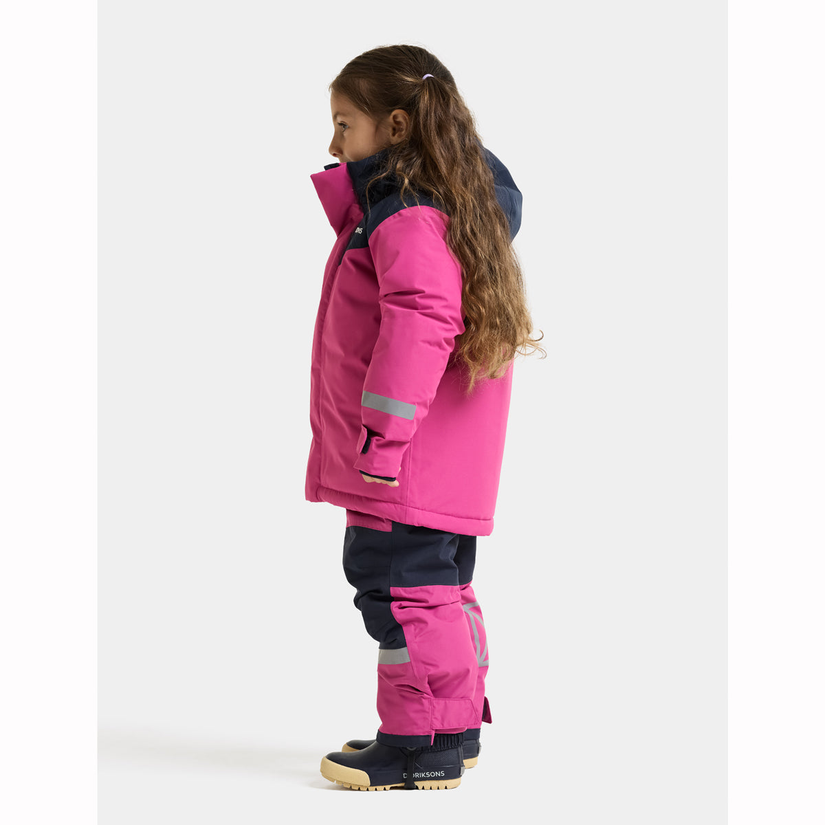 Didriksons Skare Kids Waterproof Insulated Ski Set (Cactus Pink)