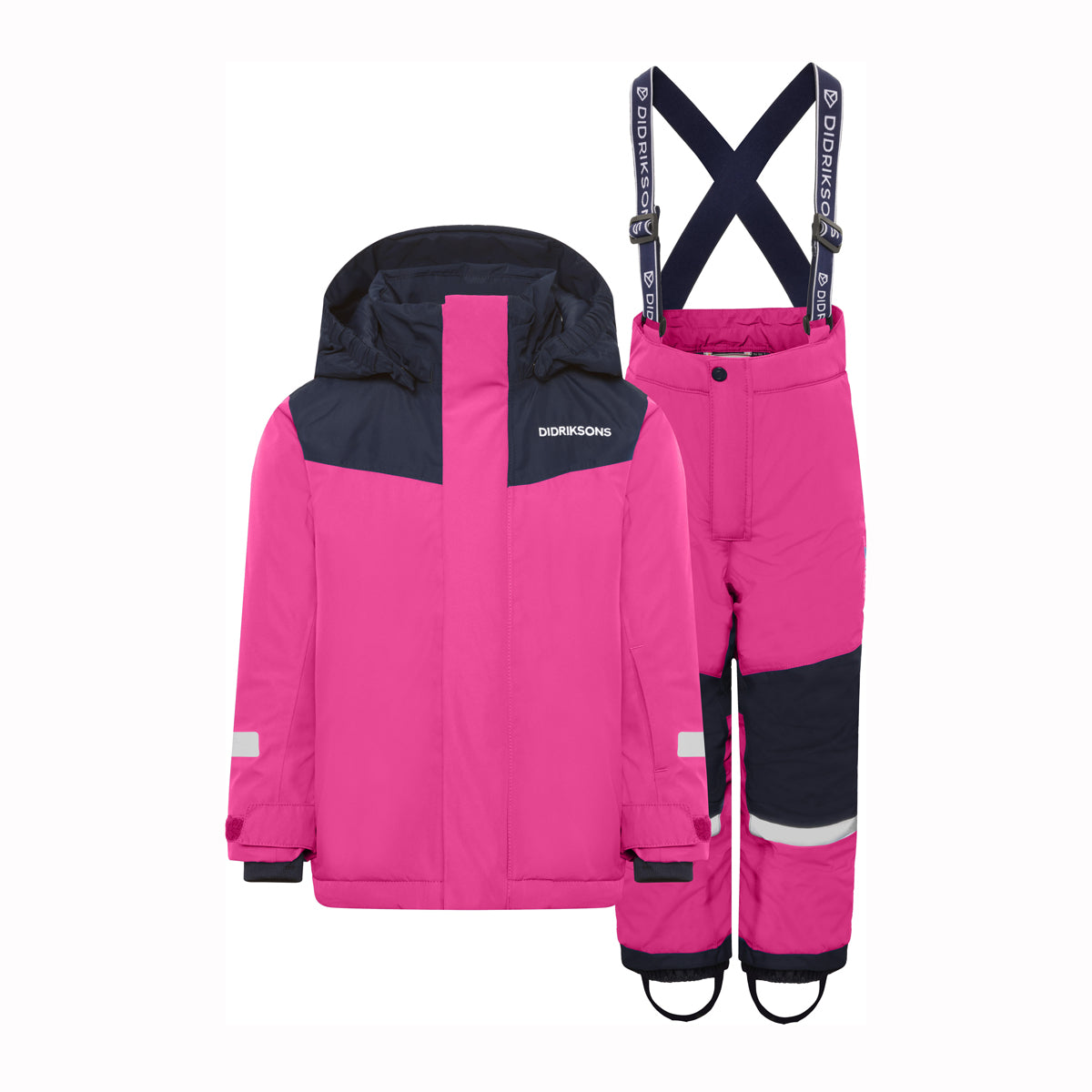 Didriksons Skare Kids Waterproof Insulated Ski Set (Cactus Pink)