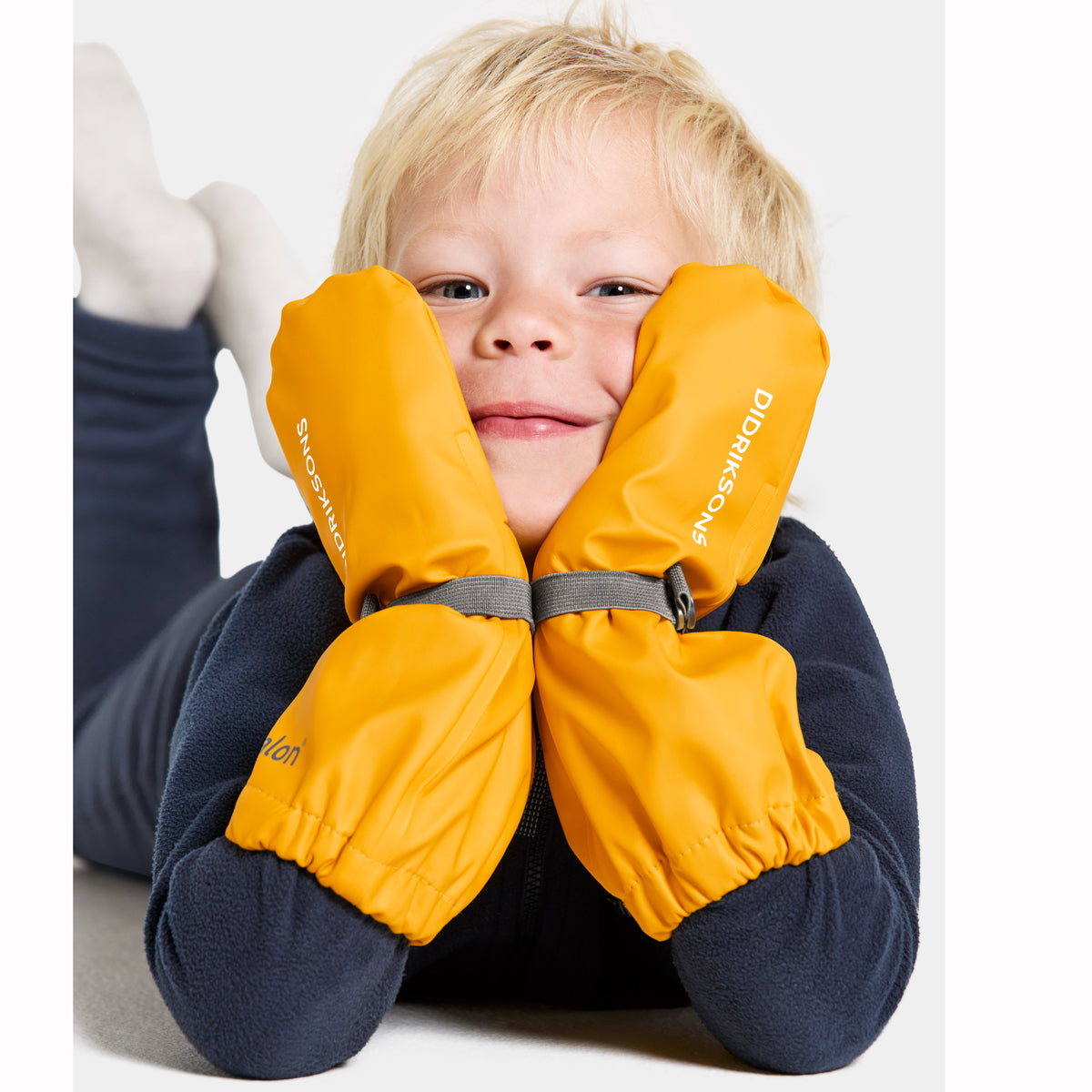 Didriksons Kids Pileglove Mittens (Oat Yellow)