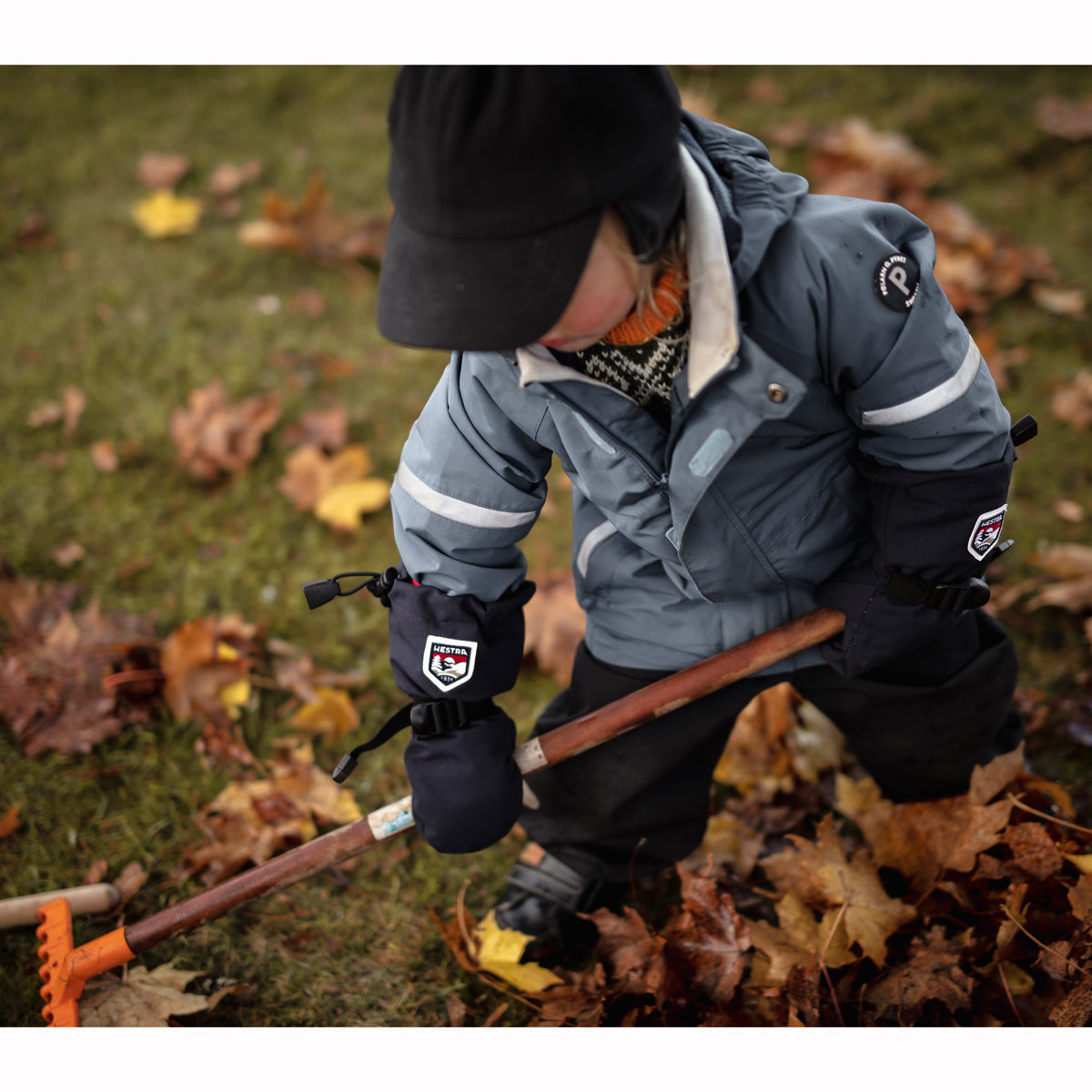 Hestra Fjellvott Jr Kids Mittens (Black)