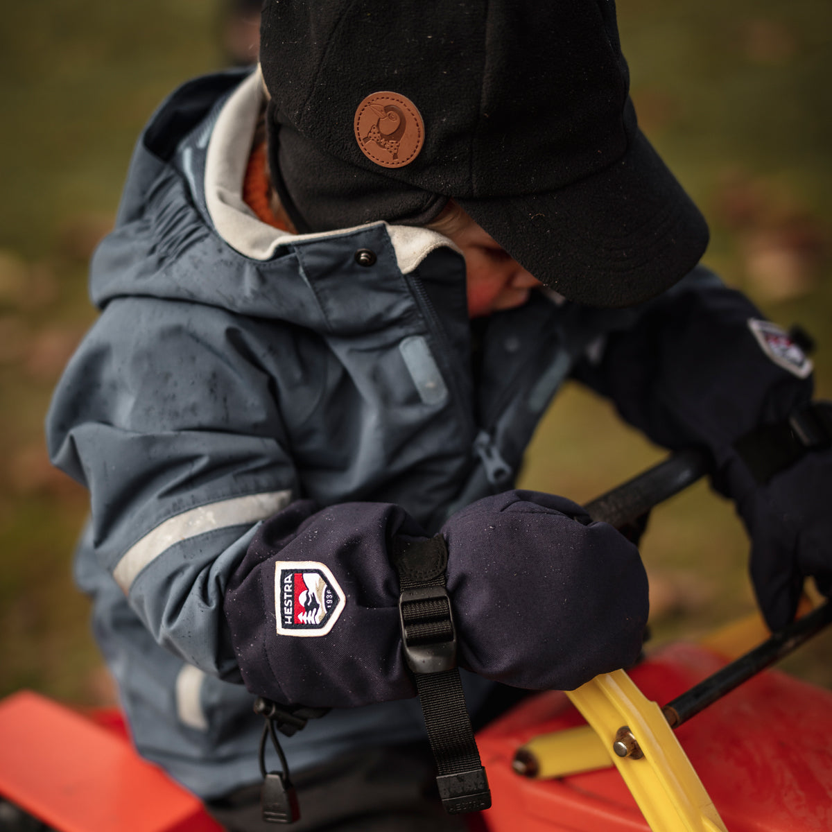 Hestra Fjellvott Jr Kids Mittens (Black)