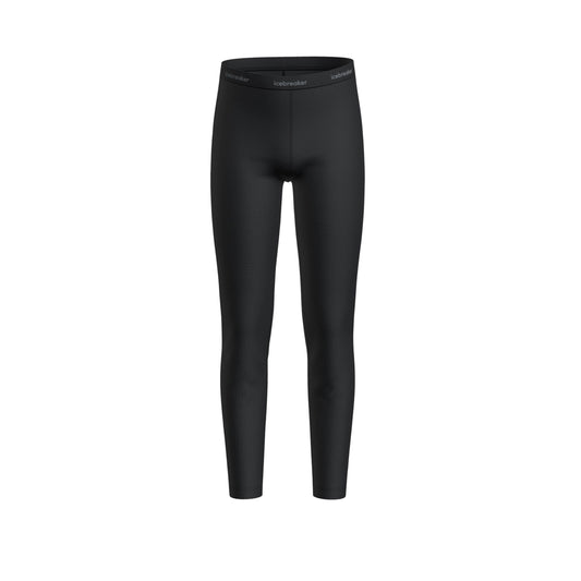 Icebreaker Kids 200 Oasis Merino Thermal Bottoms (Black)