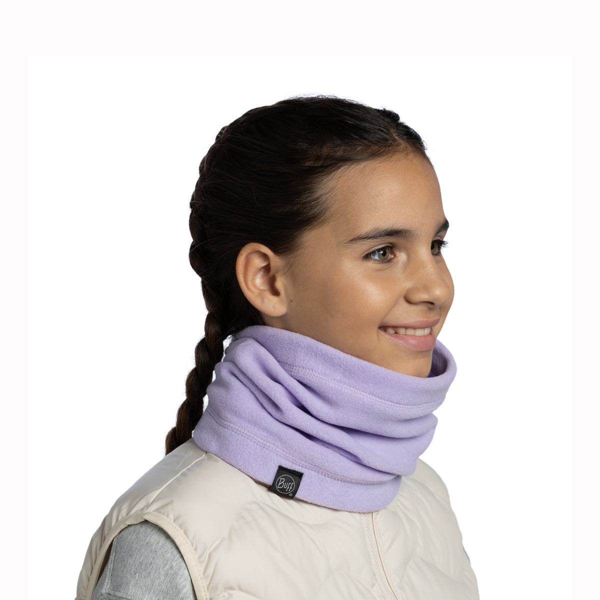 Buff Junior Polar Fleece Neck Warmer (Grape Ice)
